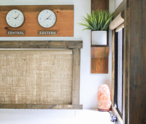 Looking for ways to add warmth and texture to your home or RV? See how easy it is to make burlap roller shades! MountainModernLife.com