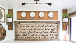Looking for ways to add warmth and texture to your home or RV? See how easy it is to make burlap roller shades! MountainModernLife.com