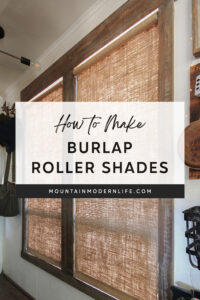 cordless burlap roller shades