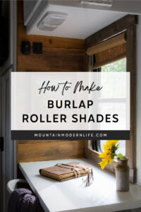 cordless burlap roller shades