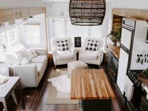 Tour this modern farmhouse-inspired fifth wheel from The Arrow Anglers! MountainModernLife.com