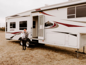 Tour this modern farmhouse-inspired fifth wheel from The Arrow Anglers! MountainModernLife.com