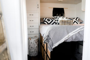 Camper Design Vibes: Modern Meets Rustic in this Creative RV Renovation from This Little Adventure! Featured on MountainModernLife.com