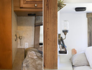 See how easy it is to make a Mason Jar wall light fixture with a dimmer switch, perfect for adding a rustic touch to your home or RV! MountainModernLife.com