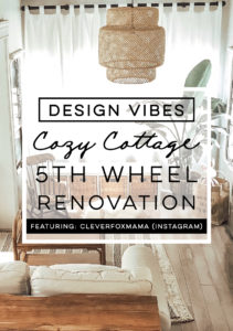 Tour this tiny home that feels more like a cozy cottage than a camper! Photos from CleverFoxMama (Instagram)