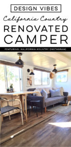 Tour this Amazing Travel Trailer Renovation with Califorinia Country Vibes! Featuring Brittany from Kalifornia Kountry on Instagram! MountainModernLife.com