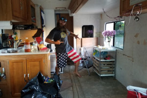 Tour this modern industrial RV Renovation from Us 3 + the RV! Featured on MountainModernLife.com