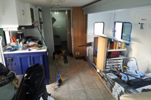 Tour this modern industrial RV Renovation from Us 3 + the RV! Featured on MountainModernLife.com