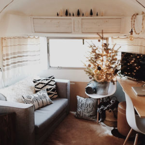 Tour this Modern Eclectic Airstream Renovation from Genuinely Ginger | Featured on MountainModernLife.com