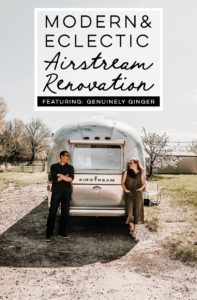 Tour this Modern Eclectic Airstream Renovation from Genuinely Ginger | Featured on MountainModernLife.com