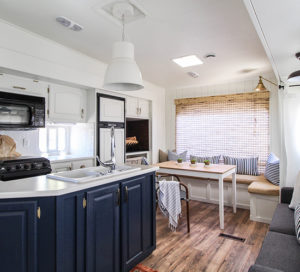 (Camper) Design Vibes: See how RVFixerUpper transforms drab campers into stylish tiny homes! MountainModernLife.com