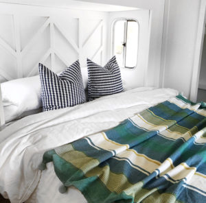 Camper Tour: See how @RVFixerUpper transforms drab 5th wheels into stylish tiny homes! MountainModernLife.com #rvrenovation #campertour