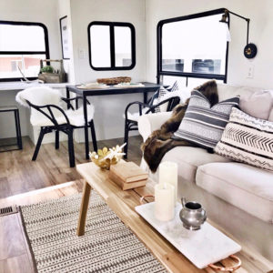 (Camper) Design Vibes: See how RVFixerUpper transforms drab campers into stylish tiny homes! MountainModernLife.com