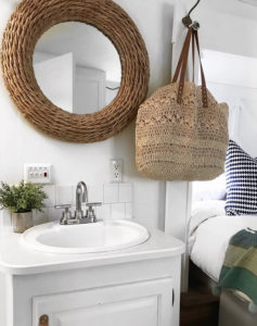 Camper Tour: See how @RVFixerUpper transforms drab 5th wheels into stylish tiny homes! MountainModernLife.com #rvrenovation #campertour