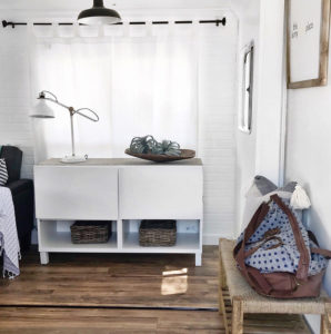Camper Tour: See how @RVFixerUpper transforms drab 5th wheels into stylish tiny homes! MountainModernLife.com #rvrenovation #campertour
