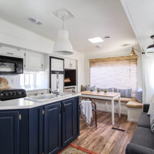 (Camper) Design Vibes: See how RVFixerUpper transforms drab campers into stylish tiny homes! MountainModernLife.com