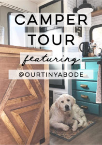 Tour this modern and eclectic camper from @OurTinyAbode!