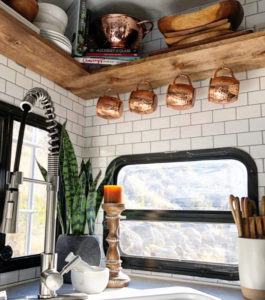 Tour this modern and eclectic camper from @OurTinyAbode!
