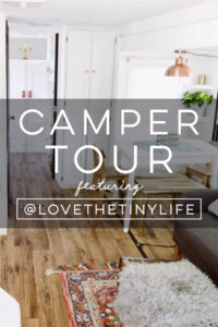 (Camper) Design Vibes Featuring LovetheTinyLife -Tour this renovated travel trailer perfect for a family of 3!