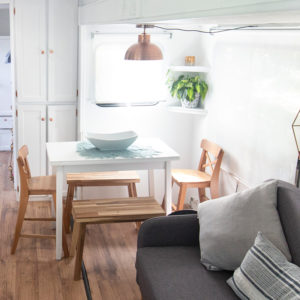 (Camper) Design Vibes Featuring LovetheTinyLife -See how a family of 3 lives in this renovated travel trailer!