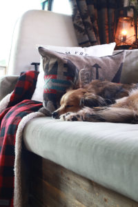 Cozy RV Christmas Tour | MountainModernLife.com #mycamperchristmas #RVtour