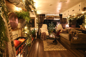 Cozy RV Christmas Tour | MountainModernLife.com #mycamperchristmas #RVtour