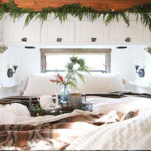 Cozy RV Christmas Tour | MountainModernLife.com #mycamperchristmas #RVtour