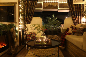 Cozy RV Christmas Tour | MountainModernLife.com #mycamperchristmas #RVtour