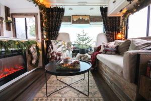 Cozy RV Christmas Tour | MountainModernLife.com #mycamperchristmas #RVtour