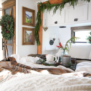 Cozy RV Christmas Tour | MountainModernLife.com #mycamperchristmas #RVtour