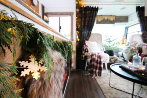 Cozy RV Christmas Tour | MountainModernLife.com #mycamperchristmas #RVtour