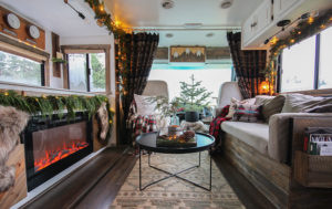 Cozy RV Christmas Tour | MountainModernLife.com #mycamperchristmas #RVtour