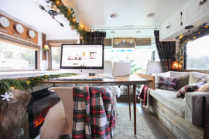 Cozy RV Christmas Tour | MountainModernLife.com #mycamperchristmas #RVtour