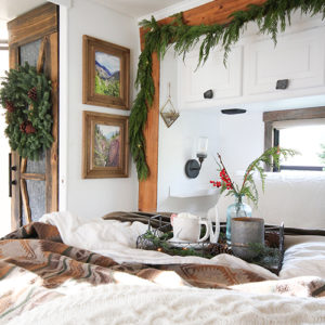 Cozy RV Christmas Tour | MountainModernLife.com #mycamperchristmas #RVtour
