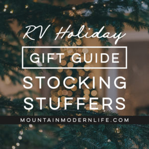 Need gift ideas for the nomad in your life? These RV stocking stuffers are not only useful, but they're compact too! #RVGiftGuide #RVstockingstuffers #RVLife