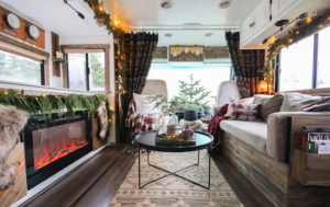 Cozy RV Christmas Tour | MountainModernLife.com #mycamperchristmas #RVtour