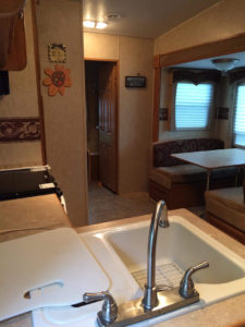 Tour this renovated camper inspired by international travel! // Photos from: ems_traveldiary on Instagram // Featured on MountainModernLife.com