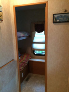 Tour this renovated camper inspired by international travel! // Photos from: ems_traveldiary on Instagram // Featured on MountainModernLife.com