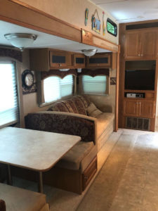 Tour this renovated camper inspired by international travel! // Photos from: ems_traveldiary on Instagram // Featured on MountainModernLife.com