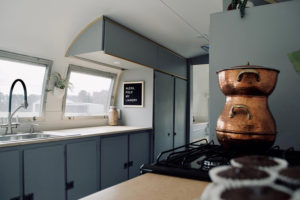 Camper Tour: Meet Magdalene the Airstream (for sale!), a vintage trailer renovated by @SteadyStreaminCashios | Featured on MountainModernLife.com