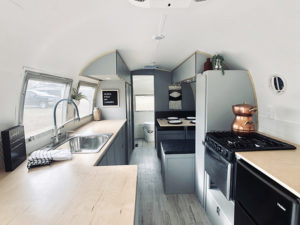 Camper Tour: Meet Magdalene the Airstream (for sale!), a vintage trailer renovated by @SteadyStreaminCashios | Featured on MountainModernLife.com