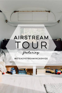 Camper Tour: Meet Magdalene the Airstream (for sale!), a vintage trailer renovated by @SteadyStreaminCashios | Featured on MountainModernLife.com