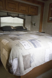 Tiffin Allegro bedroom before photo