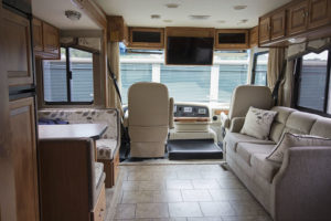 Come see how an outdated RV was transformed into a Mountain Modern Motorhome! #RVremodel #RVrenovation #camperremodel #camperrenovation #campermakeover #RVmakeover #mountainmodernlife #rusticmodern #mountainmodern #tinyhome #beforeafter