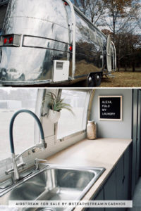 Camper Tour: Meet Magdalene the Airstream (for sale!), a vintage trailer renovated by @SteadyStreaminCashios | Featured on MountainModernLife.com