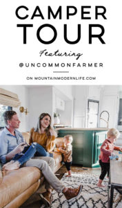 Camper Tour: This family traded a house by the ocean for a home on the road. Photos from @UncommonFarmer / Featured on MountainModernLife.com