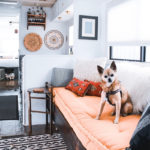 This couple lives on a blueberry farm in their bohemian-inspired RV! View the tour from @TheRamblrRV on MountainModernLife.com
