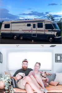 See how a couple transformed their 1989 motorhome into a bohemian-inspired sanctuary! View the tour from @TheRamblrRV on MountainModernLife.com