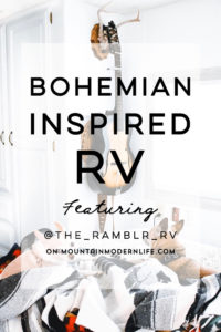 See how a couple transformed their 1989 motorhome into a bohemian-inspired sanctuary! View the tour from @TheRamblrRV on MountainModernLife.com