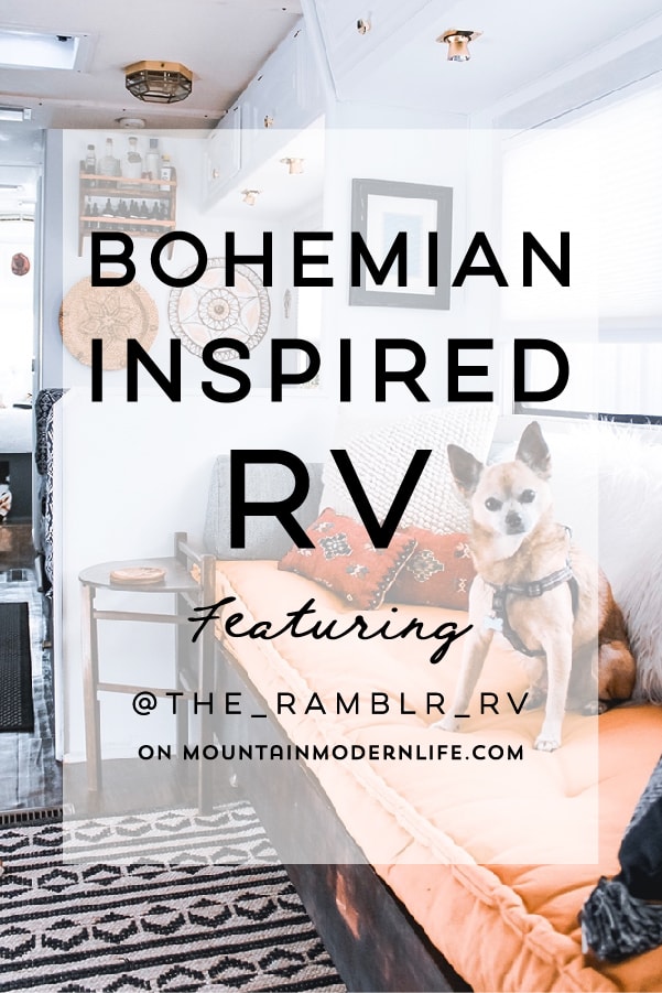 See how a couple transformed their 1989 motorhome into a bohemian-inspired sanctuary!